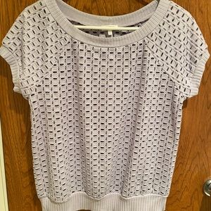 Violet short sleeved sweater